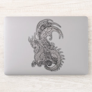 Art Nouveau Style Dragon Aufkleber