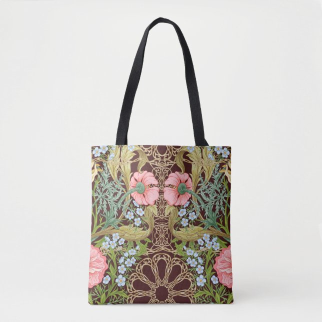 Art Nouveau Style Floral: Farbiges Vintages Muster (Vorderseite)