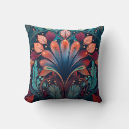 Art nouveau style Throw Pillow Kissen