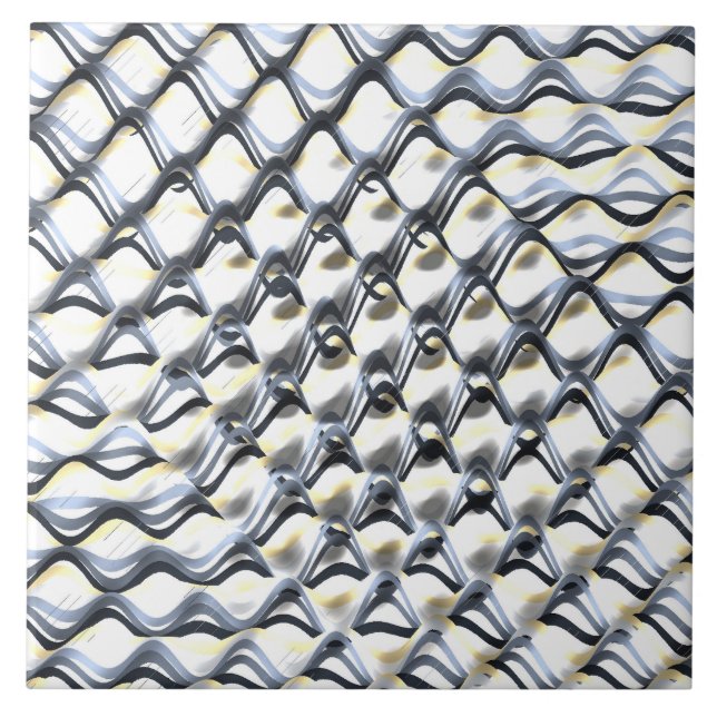 Art Nouveau Styles Opart Pattern  Fliese (Vorderseite)