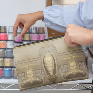 Art Nouveau Tall Vases Blume Inset Wedding Bridge Zubehörtasche