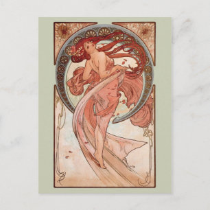 Art Nouveau - Tanz Postkarte