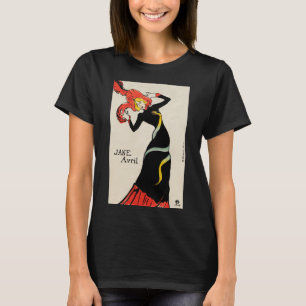 Art Nouveau Tänzerin Jane Avril von Toulouse Lautr T-Shirt