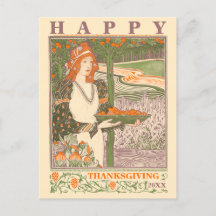 Art Nouveau Thanksgiving im viktorianischen Zeital