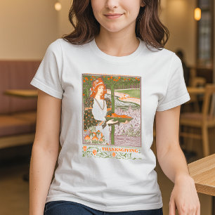 Art Nouveau Thanksgiving im viktorianischen Zeital T-Shirt