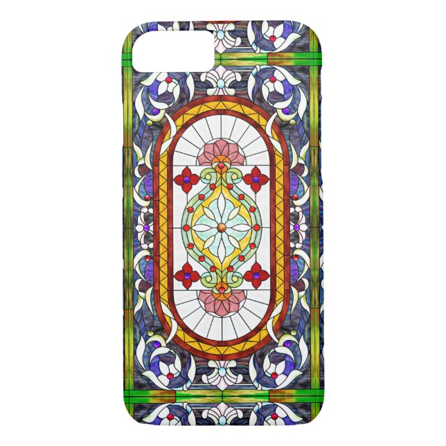 Art Nouveau Tiffany Glasfenster Case-Mate iPhone Hülle (Rückseite)