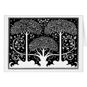 Art Nouveau Tree Beardsley Muster