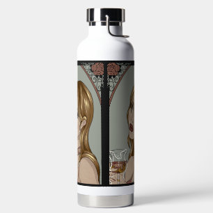 Art Nouveau Trinkflasche