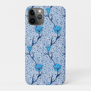 Art Nouveau Tulip Damask, Cobalt Blue Case-Mate iPhone Hülle