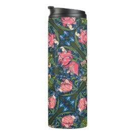 Art Nouveau Tulip Garden Thermosbecher