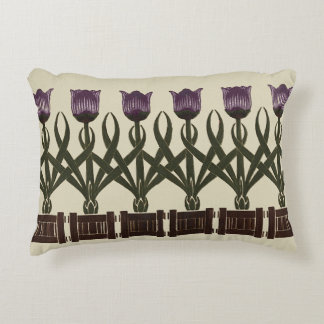 Art Nouveau Tulips Dekokissen