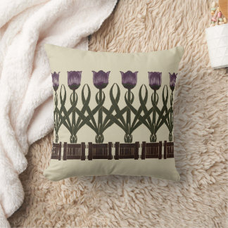 Art Nouveau Tulips Kissen