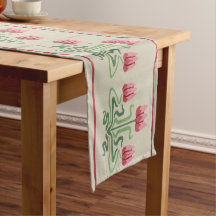 Art Nouveau Tulips Table Runner