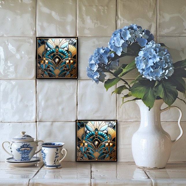 Art Nouveau Vintag Fliese (Von Creator hochgeladen)