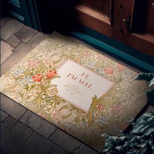 Art Nouveau Vintag Floral Lily Morris Willkommen D Fußmatte