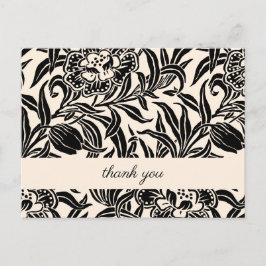 Art Nouveau Vintage Botanical Floral Pattern Postkarte