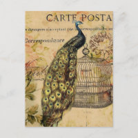 art nouveau Vintage Pfauenfritz
