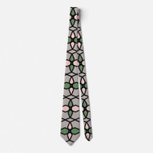 Art Nouveau Vintage-Stil Grau, Grün, Rosa, 