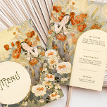 Art Nouveau Wedding Menu Card Floral Goddess Einladung<br><div class="desc">Erleben Sie die Romantik und Eleganz des Jugendstils mit dieser atemberaubenden Hochzeitskarte. Dieses Menü mit einer anmutigen Blumengöttin inmitten von zarten Mohn und Rose strahlt Vintagen Charme aus, mit sanften Cremetönen, Erröten und gedämpften Grüntönen. Die aufwändigen Details, die an Alphonse Muchas ikonischen Stil erinnern, verleihen jeder Hochzeit oder jedem besondere...</div>