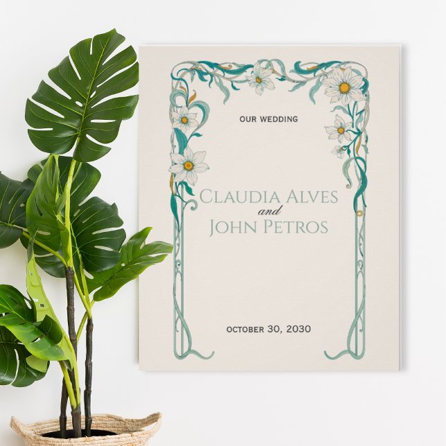 Art Nouveau Wedding Poster (Von Creator hochgeladen)