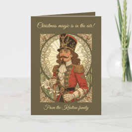Art Nouveau Weihnachtsnussknacker Soldat Vintage S Karte