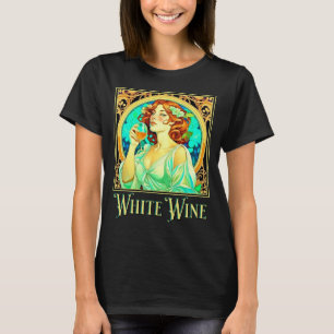 Art Nouveau Weißer Wein T-Shirt