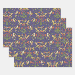 Art Nouveau William Morris Inspiriert Giftwrap Geschenkpapier Set