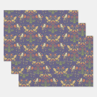 Art Nouveau William Morris Inspiriert Giftwrap Geschenkpapier Set
