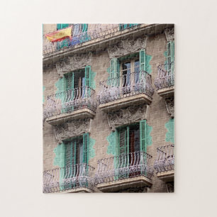 Art Nouveau Windows - Barcelona, Spanien Puzzle
