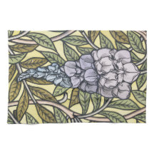 Art nouveau wisteria flower pattern