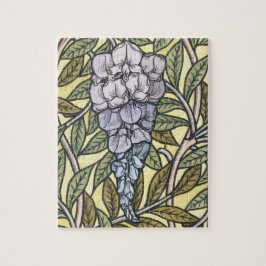 Art nouveau wisteria flower pattern   puzzle