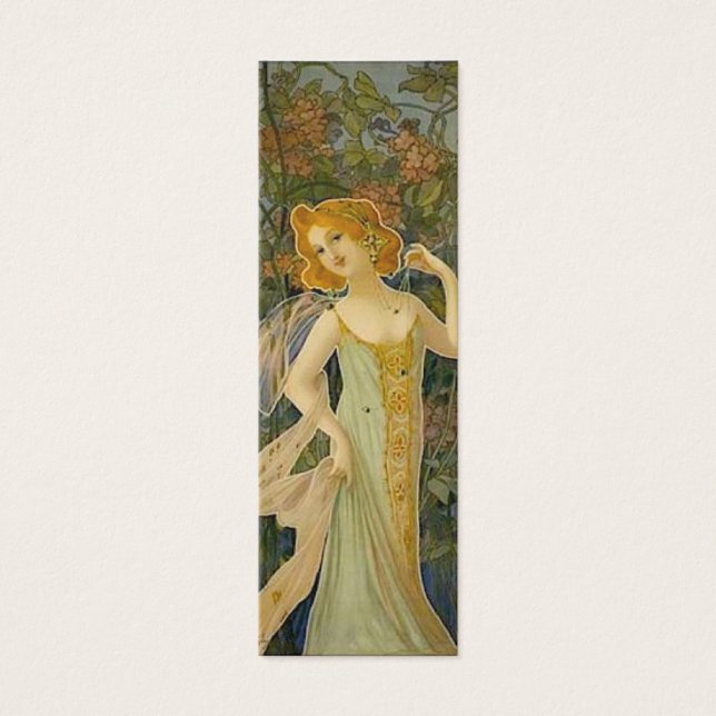 Art Nouveau Woman Lesezeichen (Vorderseite)