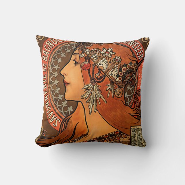 Art Nouveau ~ Zodiac Cushions Kissen (Vorderseite)