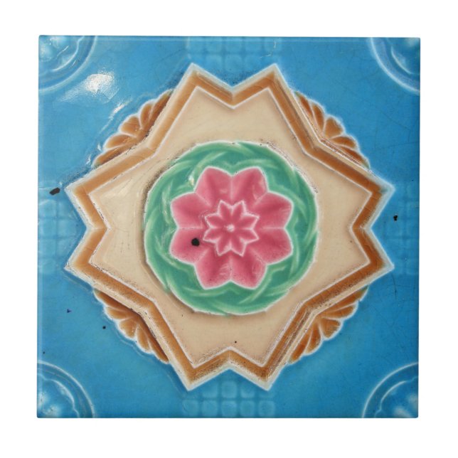 Art Nouveau's Majolica Tiles Fliese (Vorderseite)