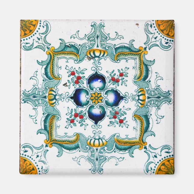 Art Nouveau's Majolica Tiles Magnet (Vorne)