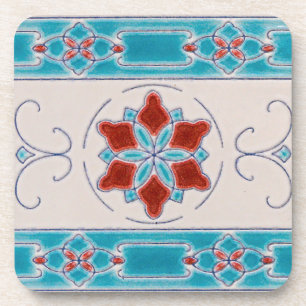 Art Nouveau's Majolica Tiles Untersetzer
