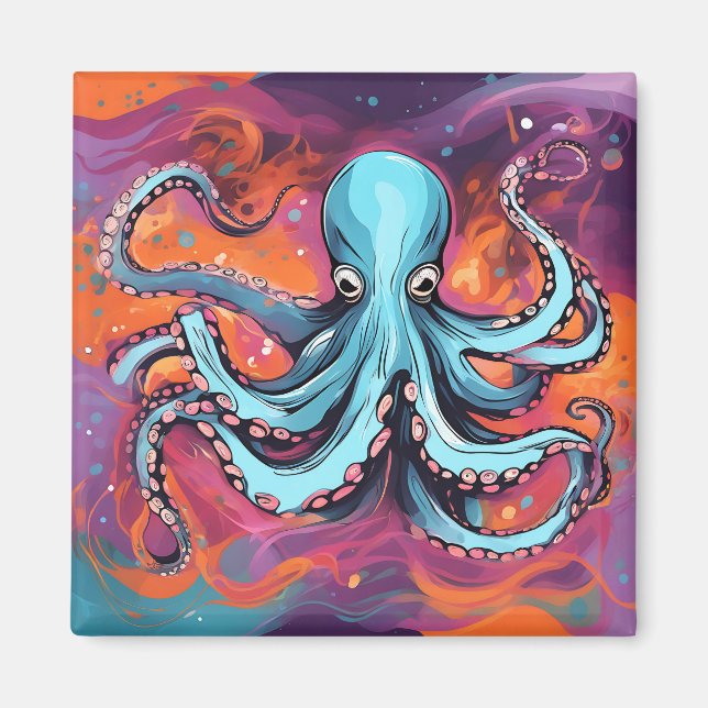 Art Octopus Dream Magnet (Vorne)