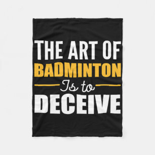 Art of Badminton Badminton Player Fleecedecke