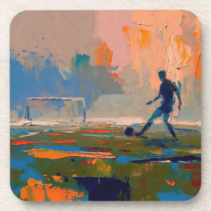 "Art of Football" (Stil 1) Ölmalerei  Getränkeuntersetzer