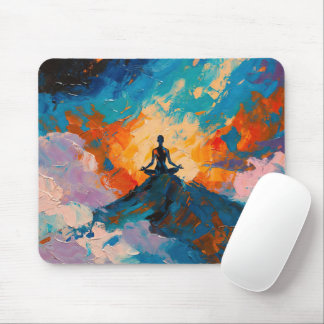 Art of Yoga (#4) Ölgemälde Mousepad