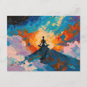 Art of Yoga (#4) Ölgemälde Postkarte