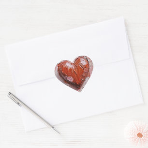 Art Oil Heart Shaped Design Print Herz-Aufkleber
