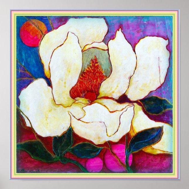 ART-ON-LEINWAND: Magnolia Heat 12"x12" Poster (Vorne)
