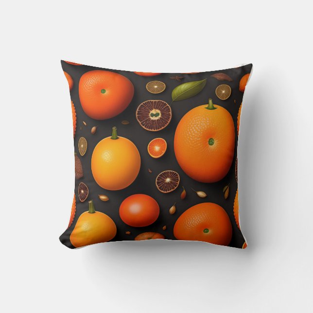 Art Orange Design Kissen (Vorderseite)