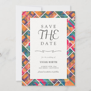Art Paint Colorado Modern Save the Date Einladung