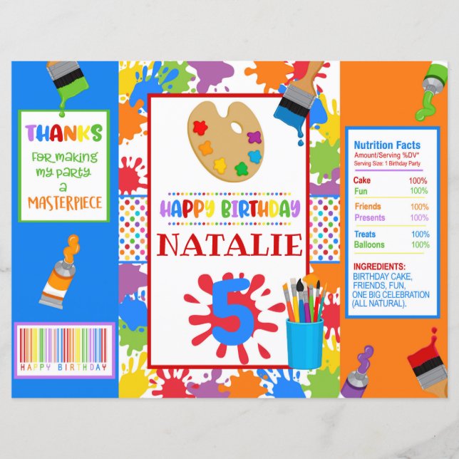 Art Painting Party DIY Chip Bag (Vorderseite)