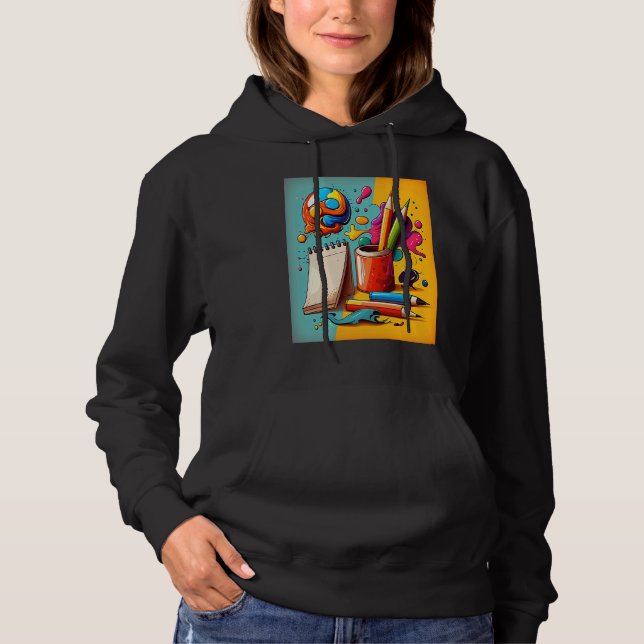 Art Painting  Pop Painter Mom  3 Hoodie (Vorderseite)