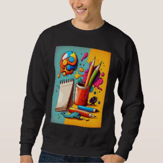 Art Painting  Pop Painter Mom  3 Sweatshirt
