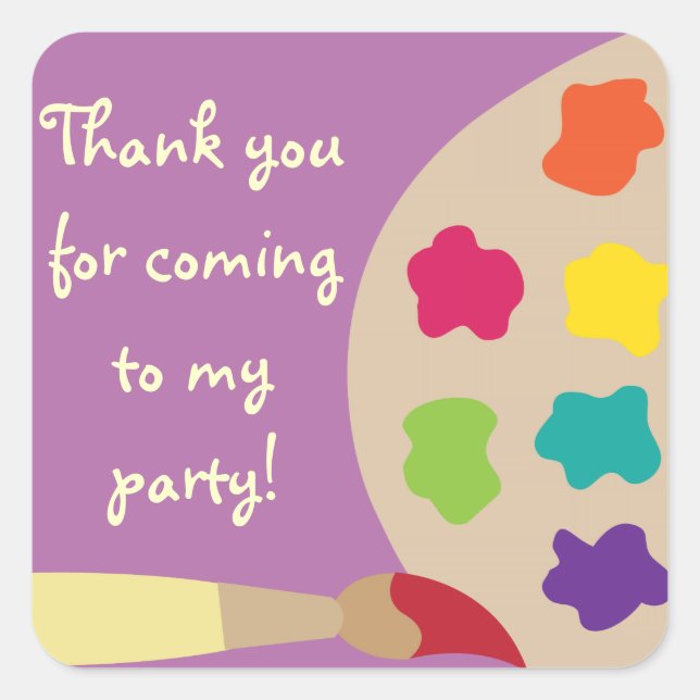 Art Palette Sticker - Lila (Vorderseite)