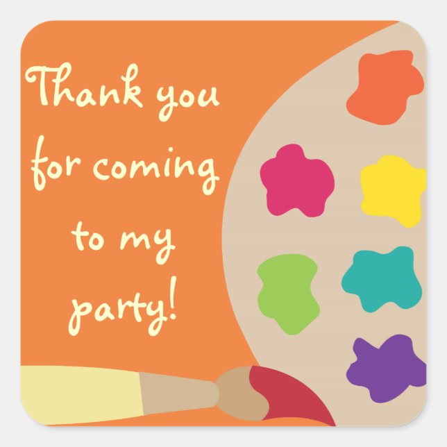 Art Palette Sticker - Orange (Vorderseite)